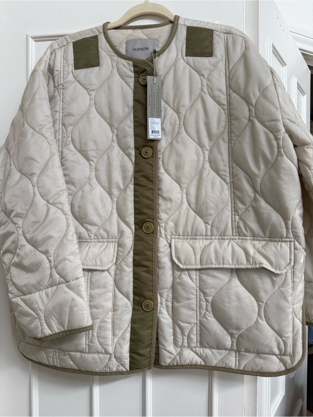 NWT Hudson Oversized Liner Jacket - Natural
